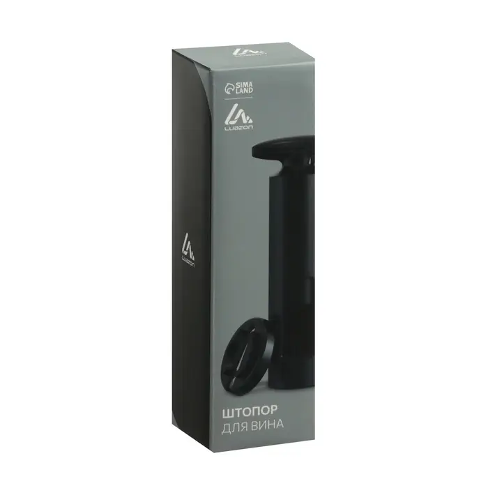 Штопор для вина Luazon, резак для фольги, чёрный