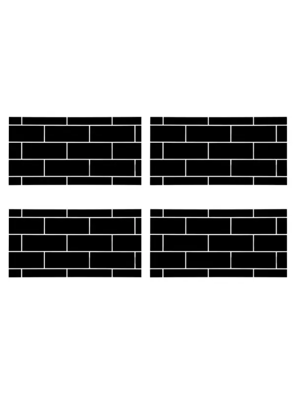 Панель самоклеящаяся 60*30 см кирпич черный