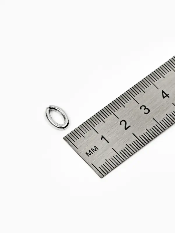 Кольцо соединительное, 11&times;7 мм, набор 30 шт. цвет серебро