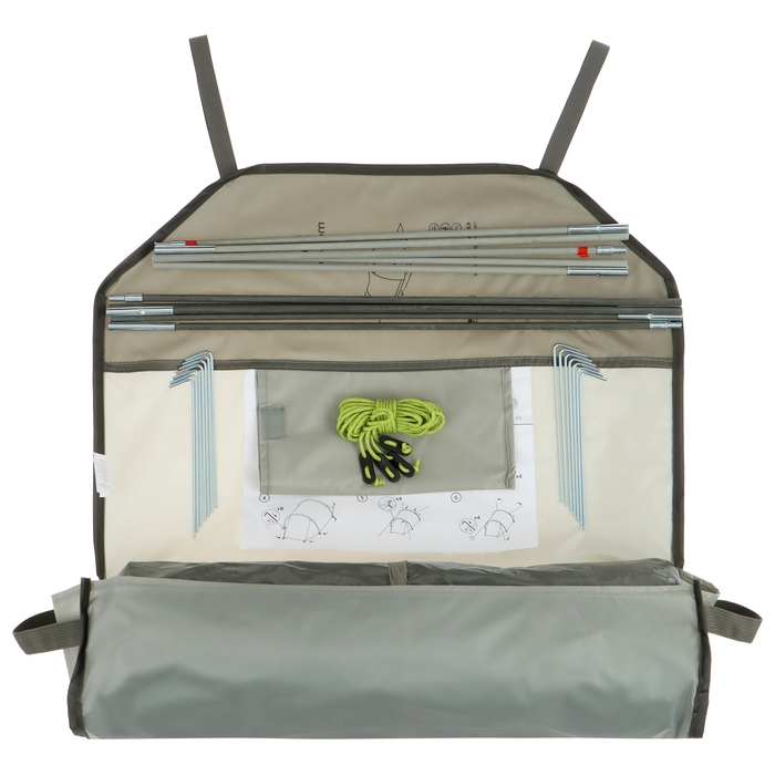 Палатка туристическая, трекинговая maclay kama 2, 2-местная, с тамбуром