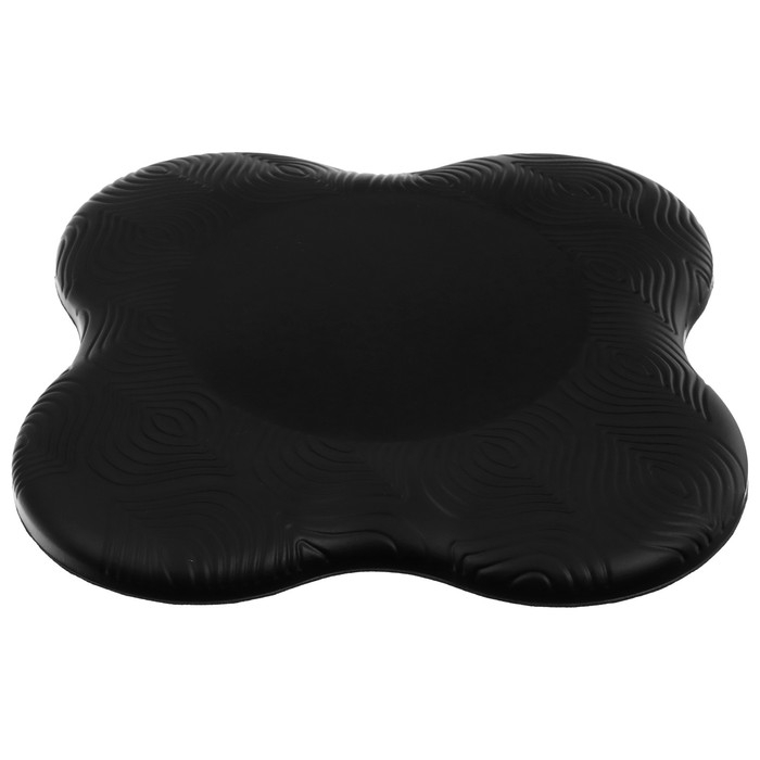 Набор подколенников для йоги и фитнеса Sangh, 19х19 см, 2 шт., цвет чёрный