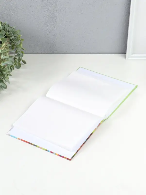 Фотоальбом на 100 фото 13х18 см "Вязаный домик" в коробке 5х18х20,5 см