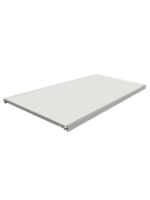 Полка для стеллажа, 40&times;101 см, перфорированная, шаг 2.5 см, белая