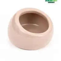 Миска для грызунов, 30 мл, 5.7&times;5.7&times;3.5 см, со скошенным краем, керамика, серая
