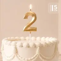 Свеча для торта, цифра &laquo;2&raquo;, 11.5&times;2.3 см