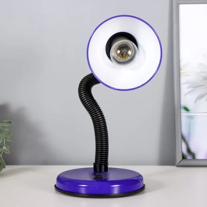 Лампа настольная RISALUX, Е27, 40 Вт, фиолетовая