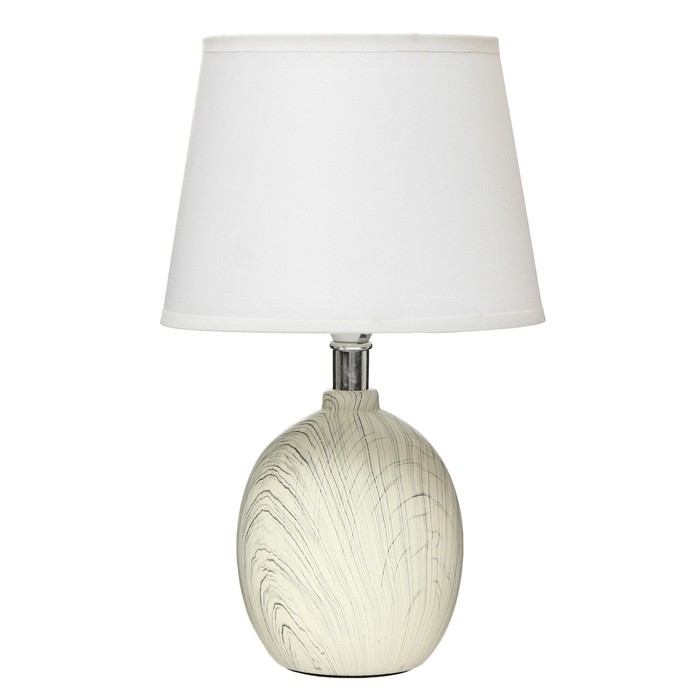 Лампа настольная 21196/1 E14 40Вт белый-серый 20х20х35 см RISALUX