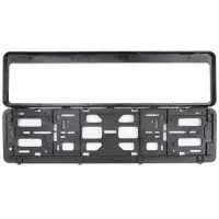 Рамка под номерной знак двусоставная (черная) AVS RN-24