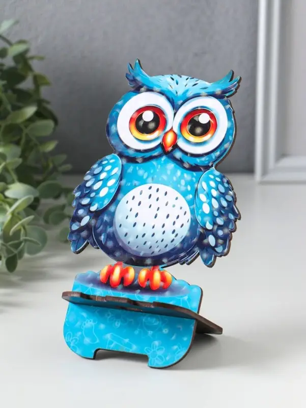 Подставка под телефон "Сова" 19х10 см, вид 2