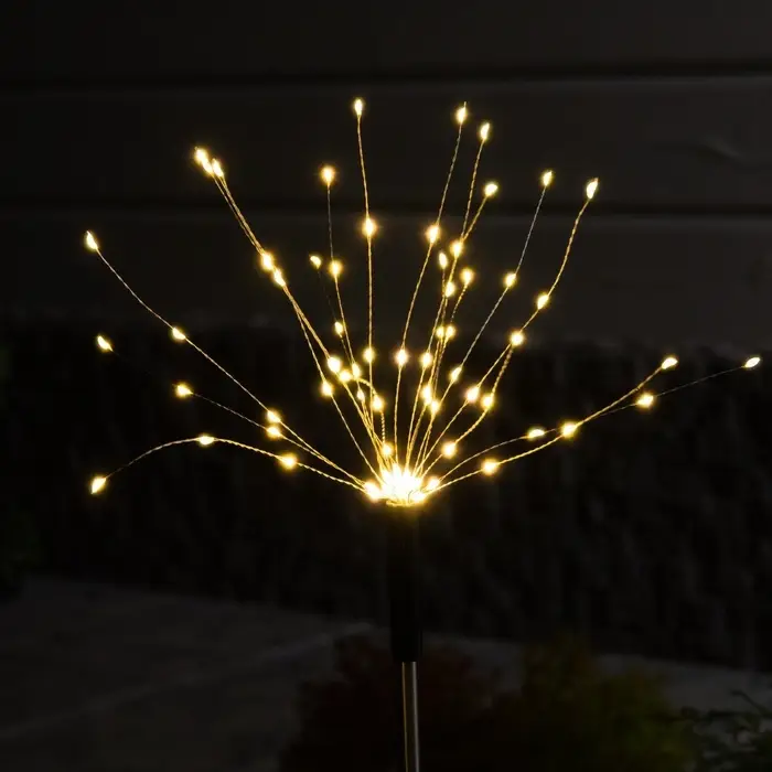 Садовый светильник &laquo;Одуванчики&raquo;, уличный, на солнечной батарее 4 шт., 78 см, 320 LED, свечение тёплое белое