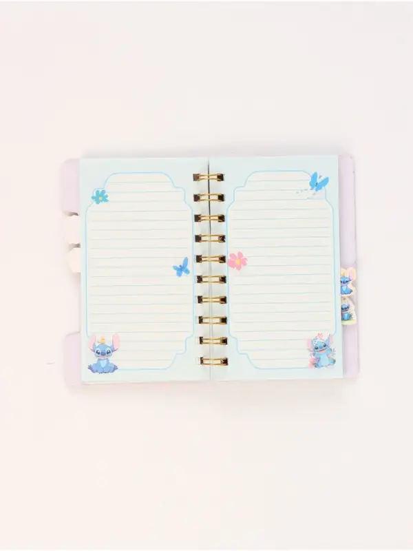 Блокнот с разделителями А6 “Стич”, 65л