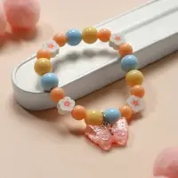 Браслет детский &laquo;Выбражулька. Бабочка с бусинами&raquo;, d=6 см, разноцветный