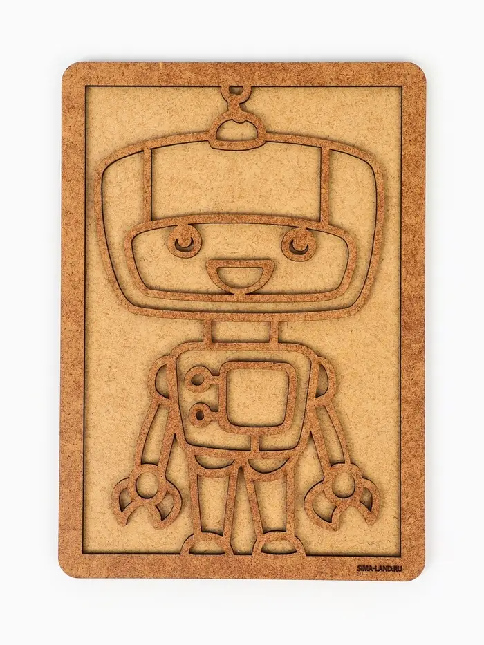 Картина пластилином &laquo;Робот&raquo;, 21&times;15 см, набор для творчества