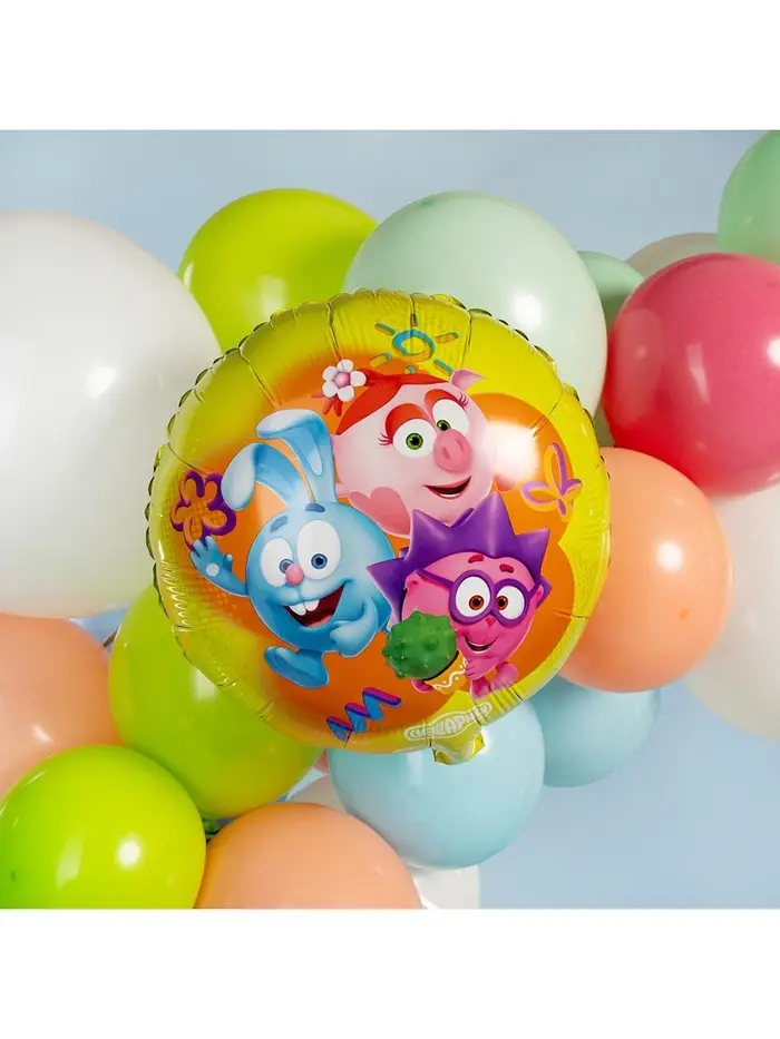 Воздушный шар фольгированный 18" «Смешарики»