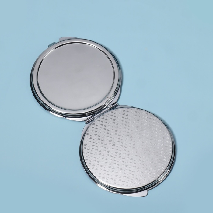 Зеркало складное, d = 6 см, цвет серебристый Зеркало складное, d = 6 см, цвет серебристый