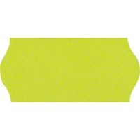 Этикет-лента 26х12 желт волна 1000шт/рул 10рул/уп