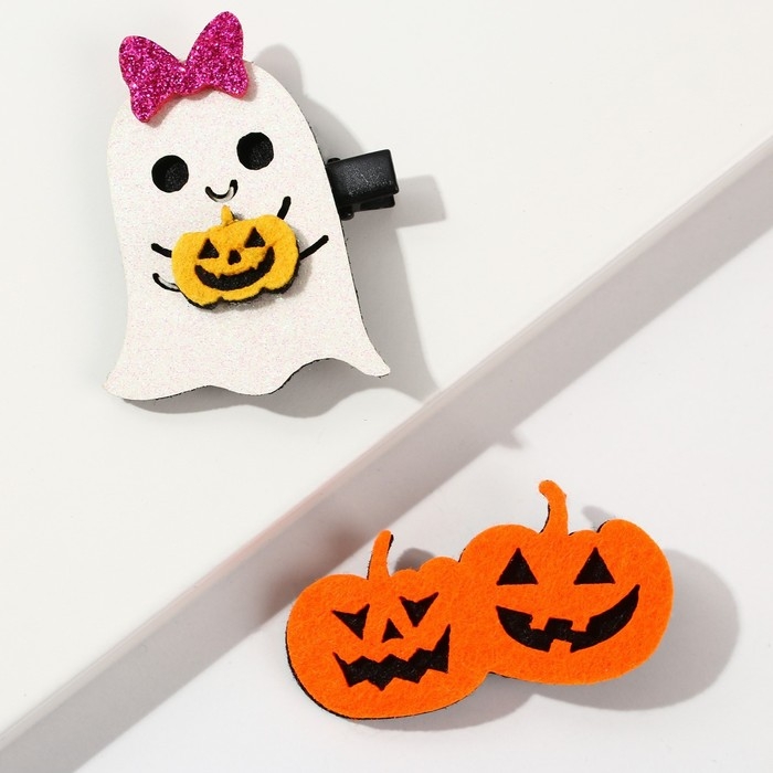 Заколки для волос на Хэллоуин «Boo», 2 шт. Заколки для волос на Хэллоуин «Boo», 2 шт.
