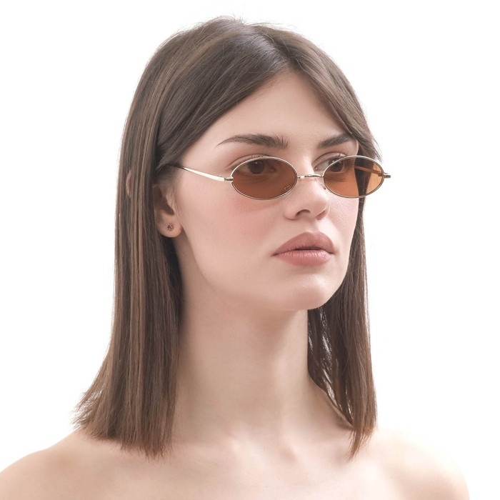Очки солнцезащитные OneSun, uv 400, дужка 15.5 см, ширина 14.5 см, 3 х 5.5 см, коричневые