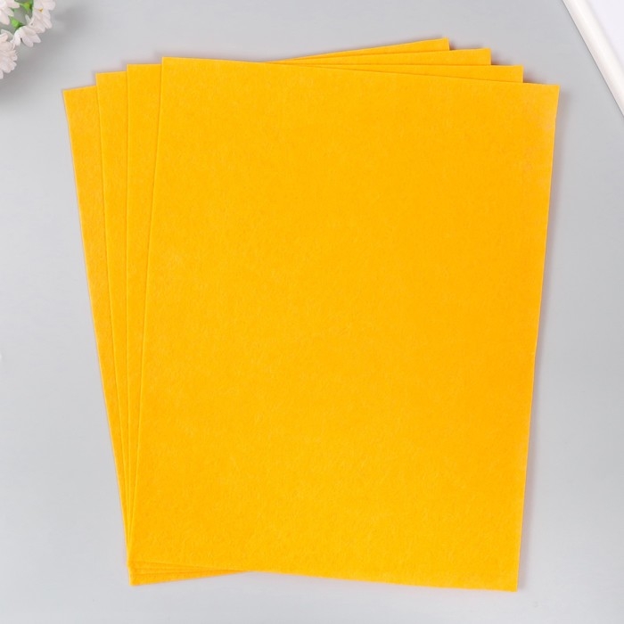 Фетр 1 мм Фетр 1 мм "Апельсин" набор 4 листа 30х40 см