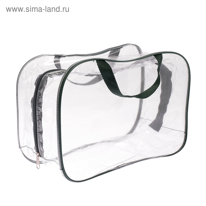 Сумка в роддом, с косметичкой, размер 33х53х24 см, набор 2 шт., цвет прозрачный/зеленый, Mum&Baby Сумка в роддом, с косметичкой, размер 33х53х24 см, набор 2 шт., цвет прозрачный/зеленый, Mum&Baby