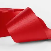 Лента атласная, 50 мм, 100&plusmn;5 м, красная