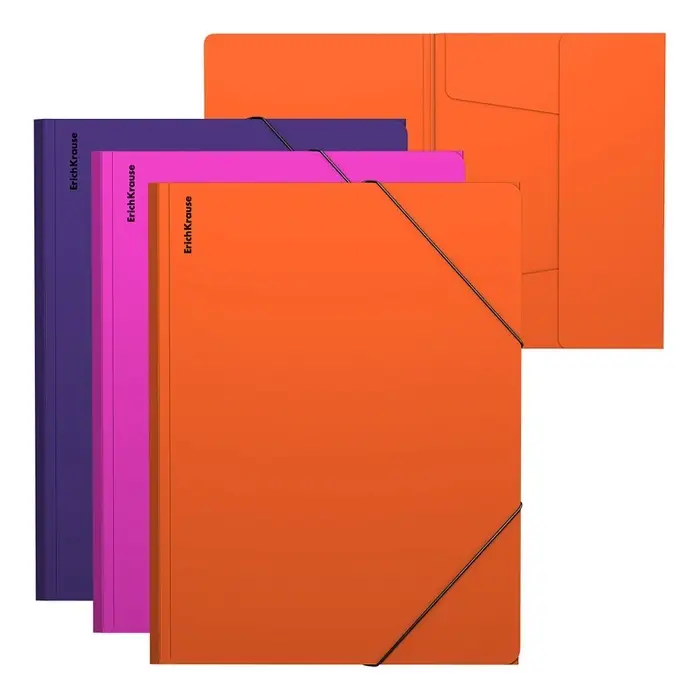 Папка на резинках А4 ErichKrause Soft Caribbean Sunset, микс