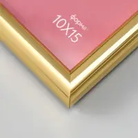 Фоторамка для фото 10х15 см "Oframe", пластик, золото, (пластиковый экран)