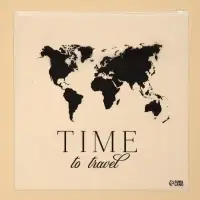 Зип пакет для путешествий &laquo;Time to travel&raquo;, 14 мкм, 40 х 40 см.