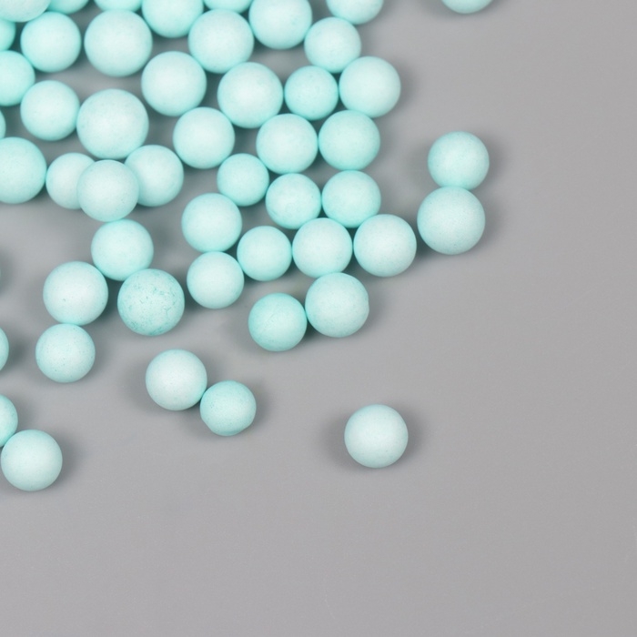 Декор для творчества пенопласт Декор для творчества пенопласт "Ассорти шариков" светло-бирюзовый набор 10 гр