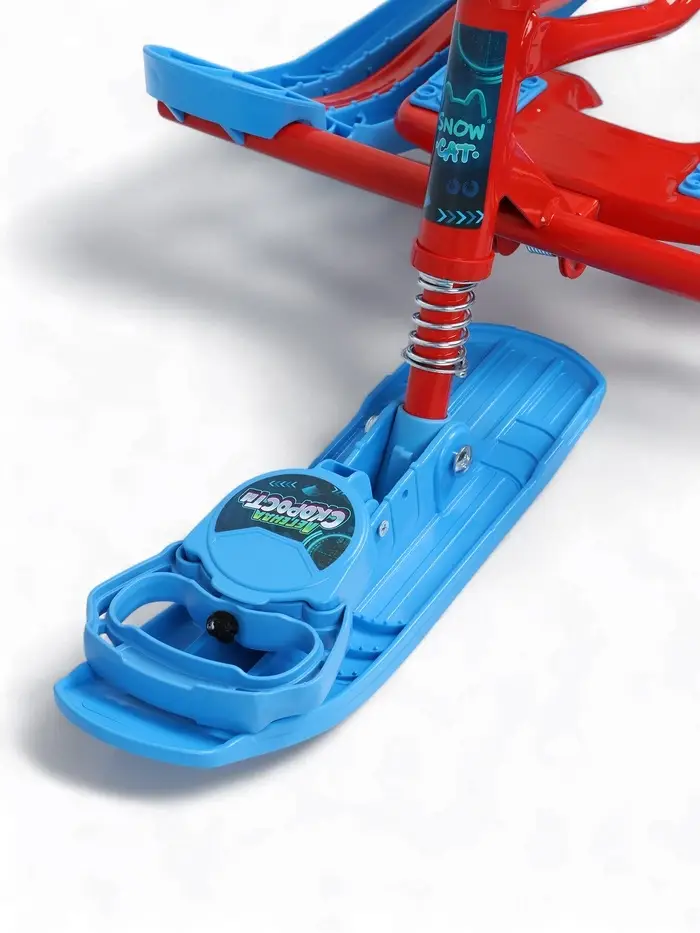 Снегокат «Трансформер», со спинкой, красный, синий, ТС4-1/ТР Snow Cat