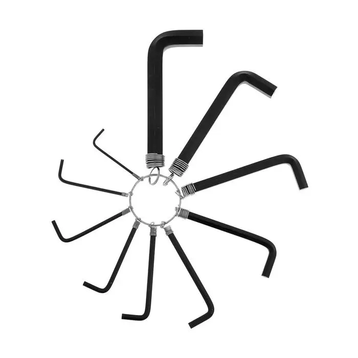 Набор ключей имбусовых  Набор ключей имбусовых "Ремоколор", 1.5-10 мм, 10 шт., на кольце