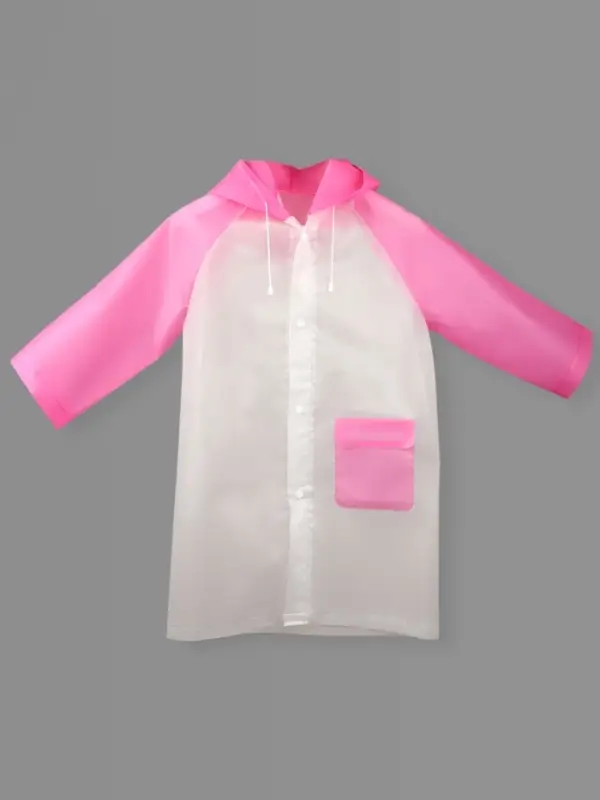 Дождевик детский &laquo;Гуляем под дождём&raquo;, рост 116-134 см, ЭВА 85 г, розовый