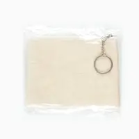 Кошелёк-монетница на молнии, однотонный, 15&times;0.5&times;11 см, бежевый