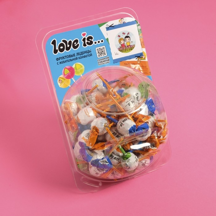 Леденцовая карамель LOVE IS, с начинкой, микс вкусов, сфера, 17,5 г Леденцовая карамель LOVE IS, с начинкой, микс вкусов, сфера, 17,5 г
