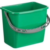 Ведро FBK 6л зеленое, с мерной шкалой, прямоугольное26x19x21,5 см., 91027-5