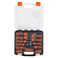 Набор отвёрток и бит 33пр. (SL, PH, PZ, HEX, TORX, SQUARE) пласт.кейс