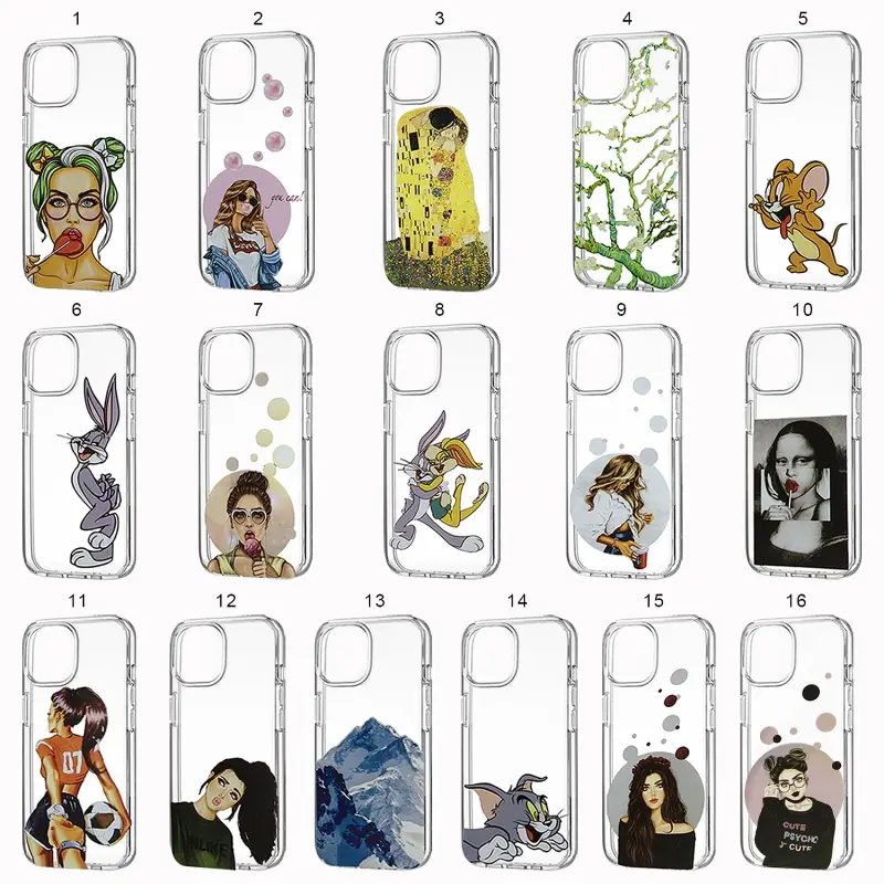 Чехол iPh 12 Pro Max (6.7) TPU 1.2 мм с принтами в ассортименте