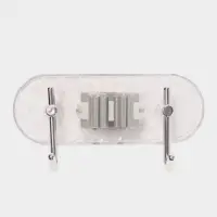 Держатель для швабр настенный самоклеящийся, прозрачная основа, 16&times;6&times;6 см