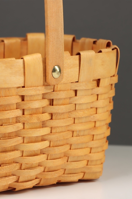 Корзина плетёная, 22×16×12 см, ручка h=15 см, ива, натуральный цвет Корзина плетёная, 22×16×12 см, ручка h=15 см, ива, натуральный цвет