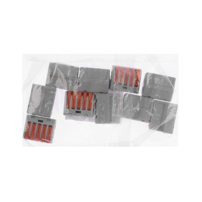 Строительно-монтажная клемма СК-330, 32А, 0,08-2,5 мм2, 5 отв.,с рычажком, наб. 10шт Строительно-монтажная клемма СК-330, 32А, 0,08-2,5 мм2, 5 отв.,с рычажком, наб. 10шт