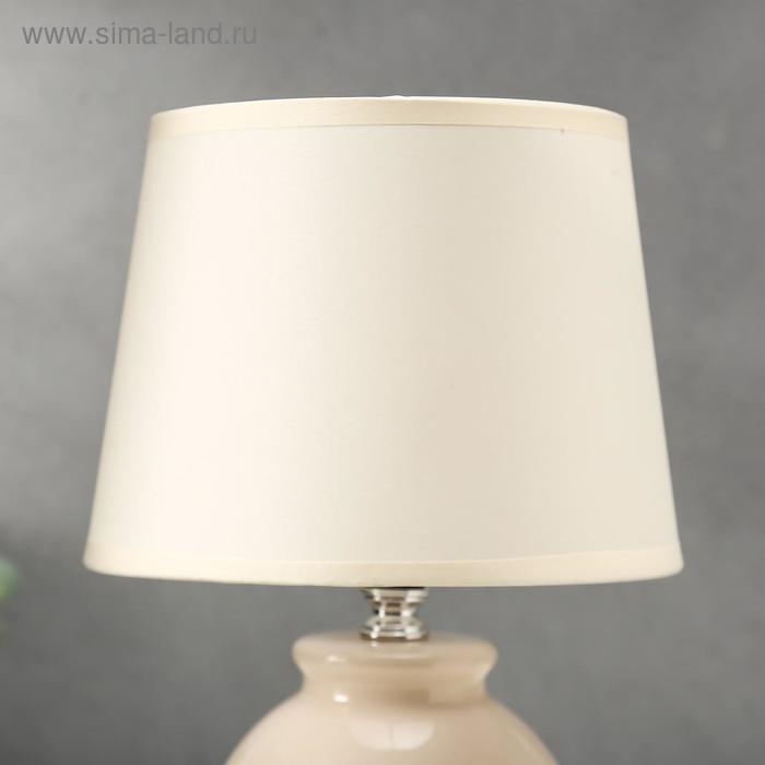 Лампа настольная 16144/1BG E14 40Вт бежевый 17,5х17,5х27 см RISALUX