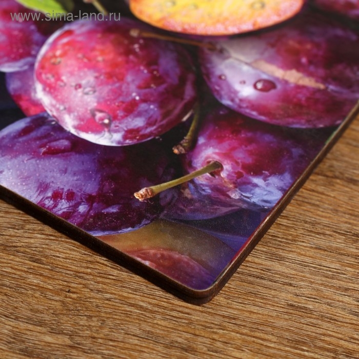 Доска разделочная  Доска разделочная "Сочная слива"  27х18 см