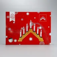 Светодиодная фигура &laquo;Рождественская горка&raquo; 39.5&times;33&times;5 см, дерево, 220 В, эффект пламени