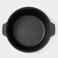 Кастрюля-жаровня KUKMARA, 5 л, d=28 см, антипригарное покрытие, литой алюминий, серая