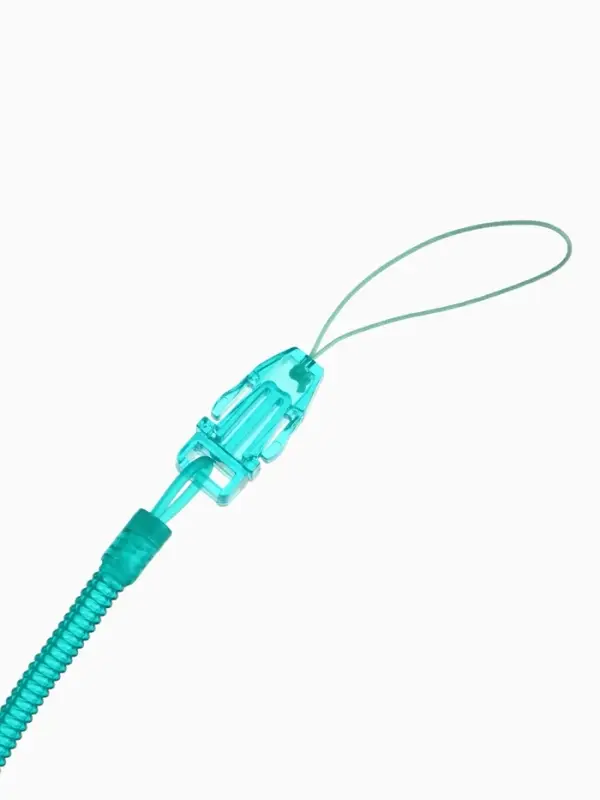 Держатель для соски - пустышки, пружинка, 2 шт., прозрачный, бирюзовый, Крошка Я