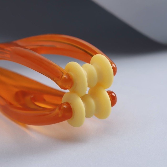 Массажёр для пальцев рук, 14,5 × 3,8 × 3,2 см, 2 ролика, цвет оранжевый Массажёр для пальцев рук, 14,5 × 3,8 × 3,2 см, 2 ролика, цвет оранжевый