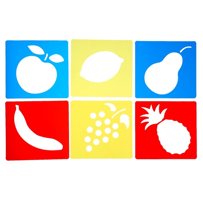 Набор мелков для ванны с трафаретами, 6 мелков, 6 трафаретов Набор мелков для ванны с трафаретами, 6 мелков, 6 трафаретов