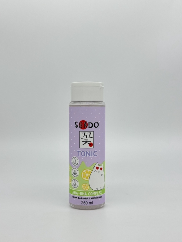 Тоник для лица SENDO с кислотами AHA+BHA complex face tonic, 200 мл Тоник для лица SENDO с кислотами AHA+BHA complex face tonic, 200 мл