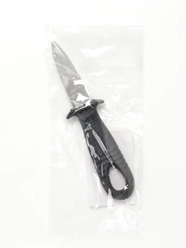 Нож для устриц Доляна, 14&times;4.4 см, длина лезвия 5.7 см, чёрный