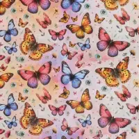 Бумага упаковочная двухсторонняя &laquo;Яркие бабочки&raquo;, глянец, 100&times;70 см